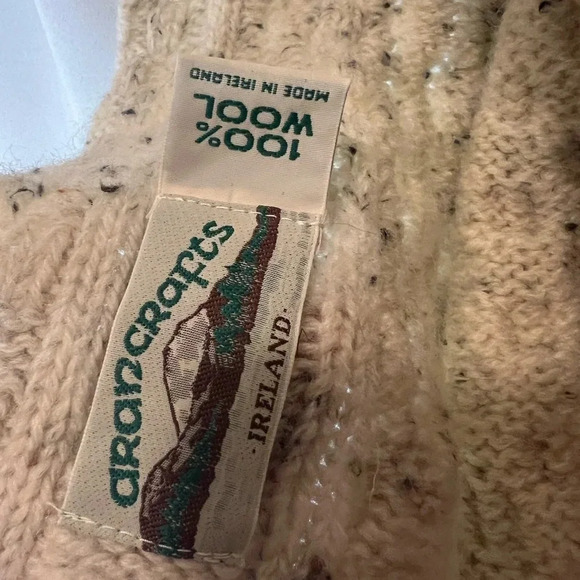 Aran Crafts Merino Wool Honeycomb Scarf - Picture 2 of 2